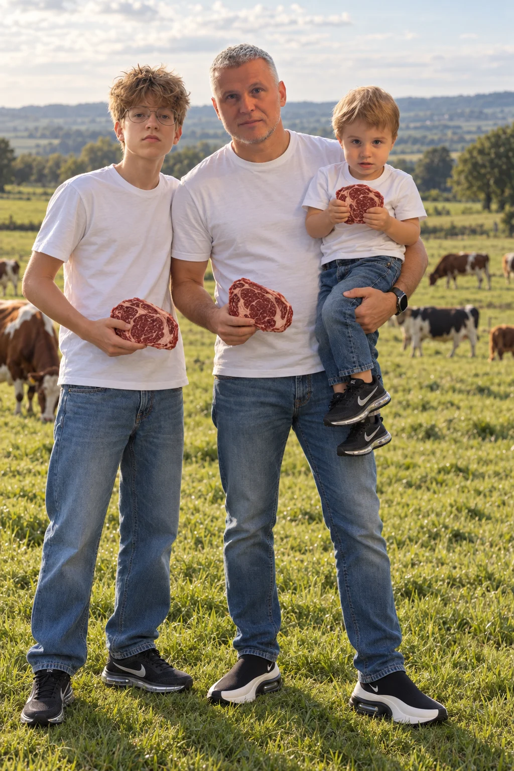 Засновник Jia Meats із родиною в полі